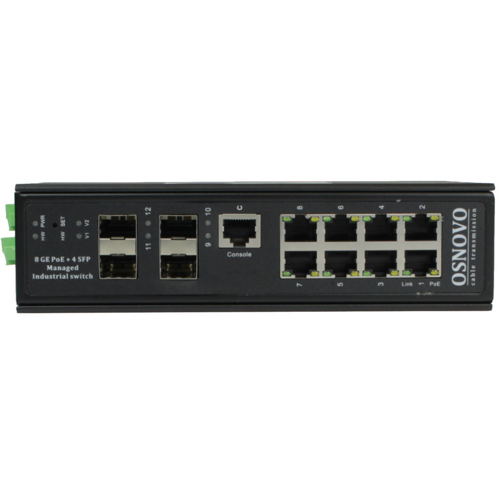 Коммутатор OSNOVO SW-80804ILS(port 90W 300W)