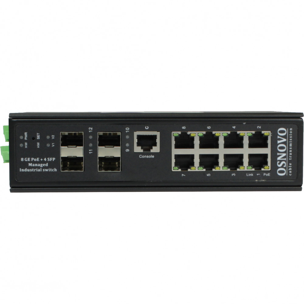 Коммутатор OSNOVO SW-80804ILS(port 90W 300W)