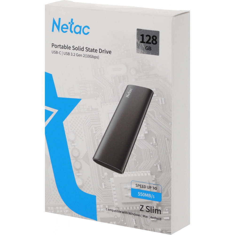 Накопитель SSD Netac NT01ZSLIM-128G-32BK