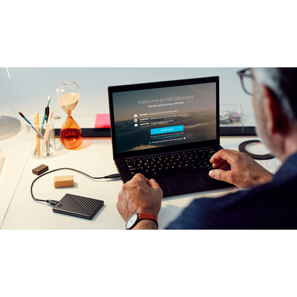 Внешние HDD WD HDD 1TB WDBYVG0010BBK-WESN