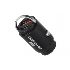 Сетевое ЗУ GoPower Автомобильное ЗУ GPQC12 1USB+1Type-C 22.5W Mini