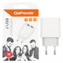 Сетевое ЗУ GoPower GP2U 2USB 2.4A 12W белый (1108) GoPower Сетевое ЗУ GP2U (00-00018570)