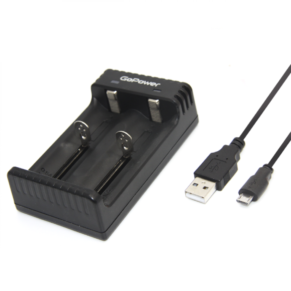 ЗУ для аккумуляторов GoPower LiCharger 4 Ni-MHNi-CdLi-ionIMR 2 слота (1100) GoPower ЗУ для аккумуляторов LiCharger 4 (00-00015360)