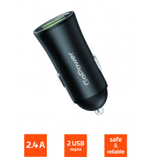 Автомобильное ЗУ GoPower GPC07-2U 2USB черный GoPower GPC07-2U 2USB