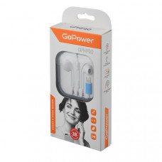 Наушники вставные GoPower GPHP10 Lightning (m) белый GoPower GPHP10