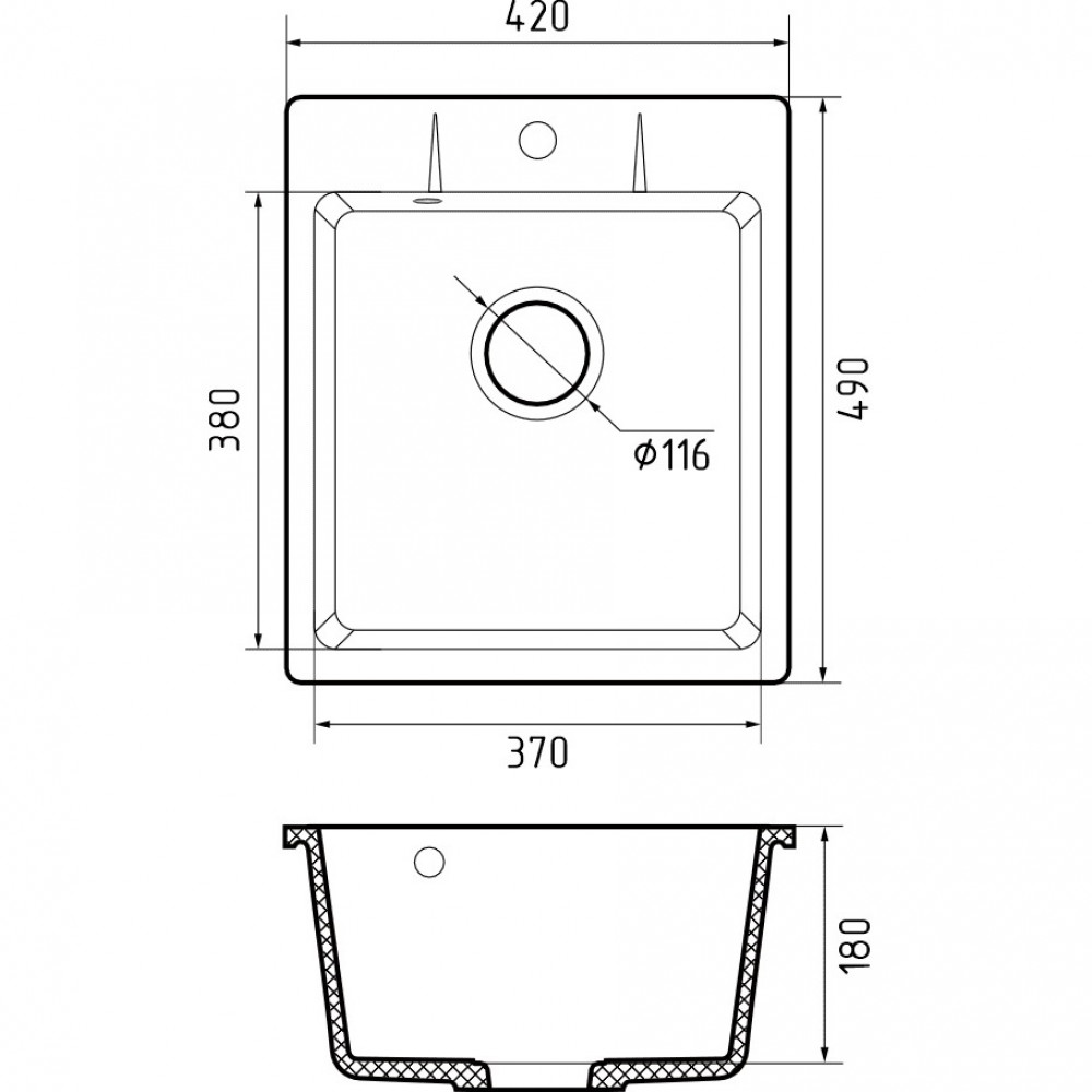 Кухонная GRANFEST black