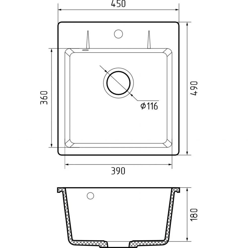 Кухонная GRANFEST gray
