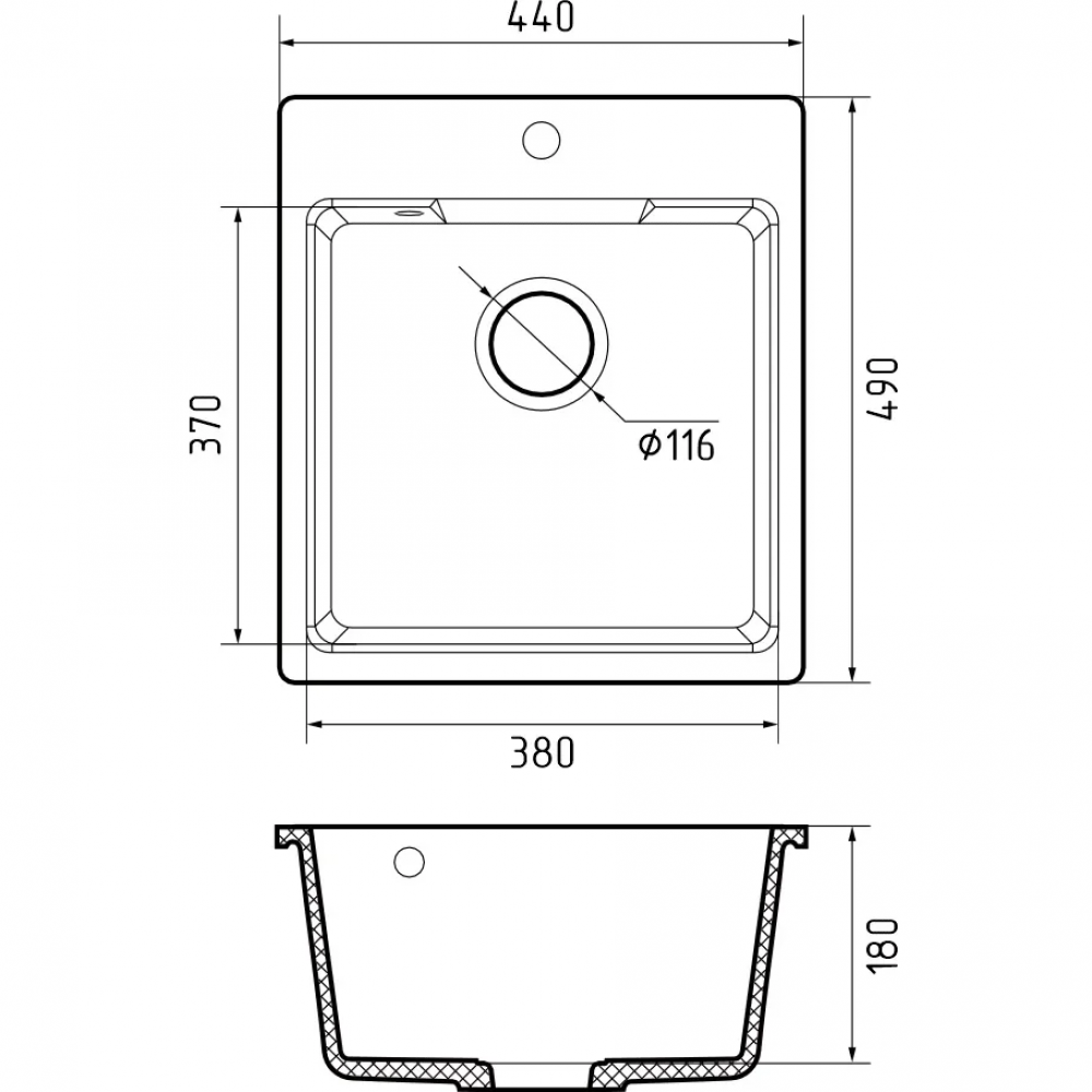 Кухонная GRANFEST gray