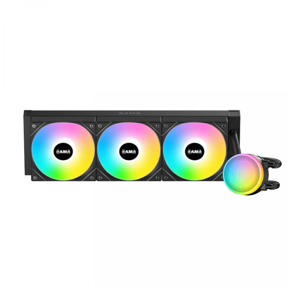 Водяное охлаждение для процессора SAMA L60 Black L60-BKWAYXO3-G