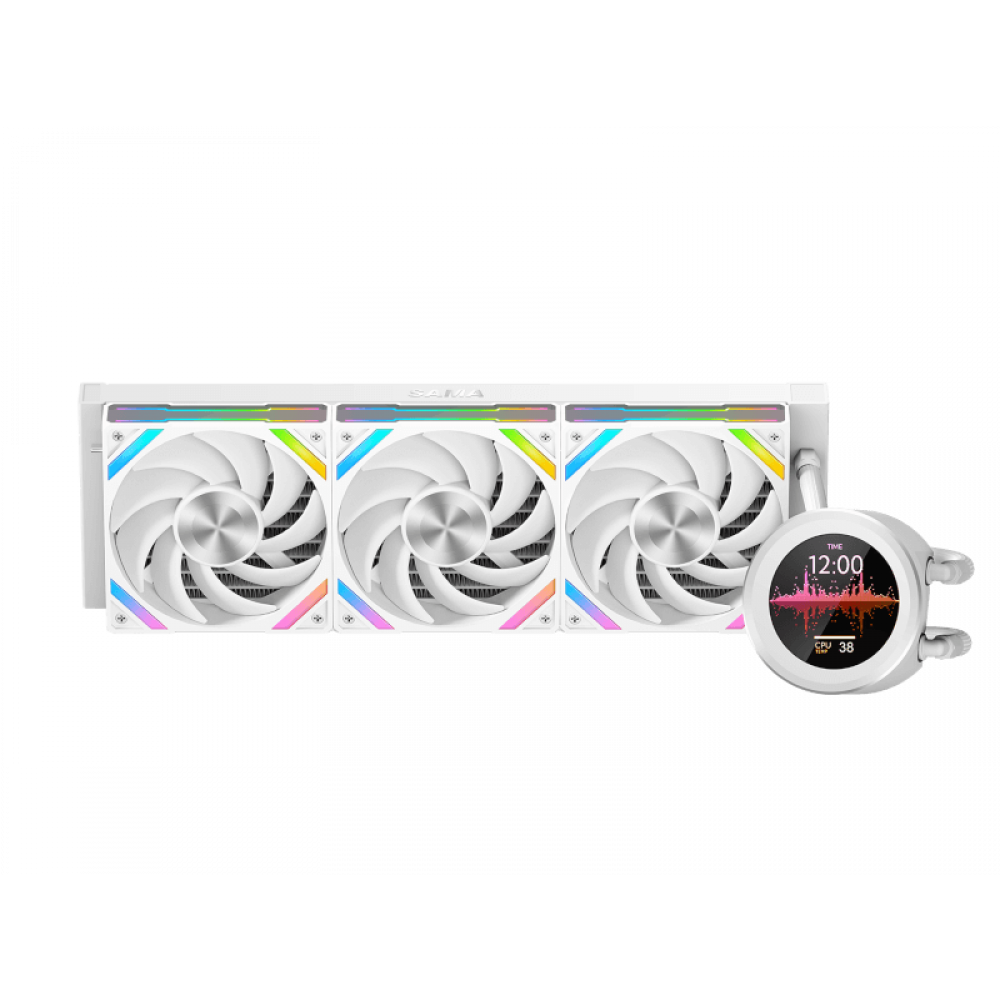 Водяное охлаждение для процессора SAMA Q60 White Q60-WHWANNO3-G