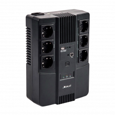 452 SKAT-UPS 800 AI ИБП 800 ВА480 Вт, Диапазон входного напряжения 170 - 270 В 1АКБ 9Ач внутр. меандр. стаб-ция напр-я., Выходные разъёмы Schuko  3 шт. (с питание от АКБ), Schuko  3 шт. (фильтрация) Бастион SKAT-UPS 800 AI