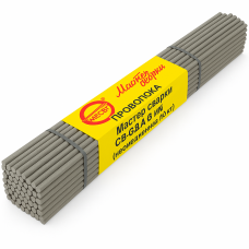 Проволока сварочная Мастер сварки СВ-0,8А Ø3 мм, неомеднённая (прутки 90 см, 10 кг)