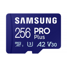 Карта памяти Samsung PRO Plus MicroSDXC MB-MD256SA/APC 256GB A2 U3 V30 +SD Adapter