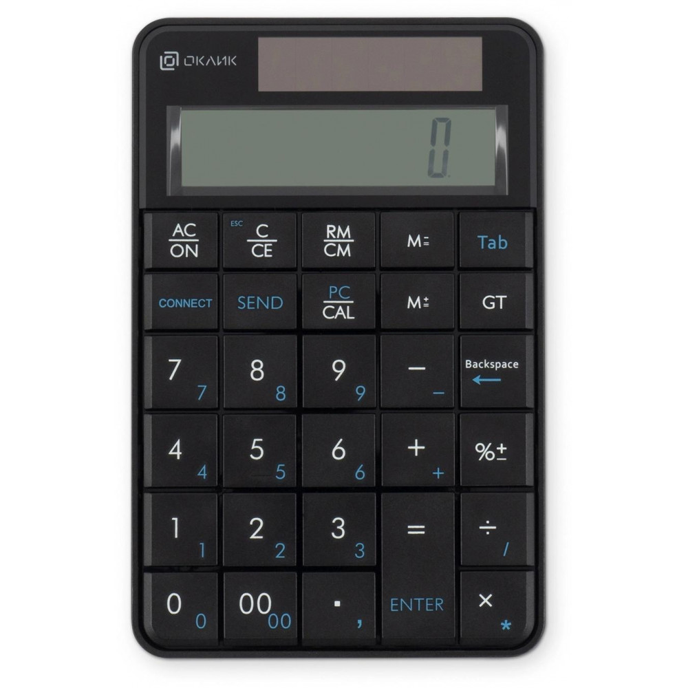 Числовой блок Oklick K604W черный USB беспроводная slim для ноутбука (1979325) Oklick 1979325