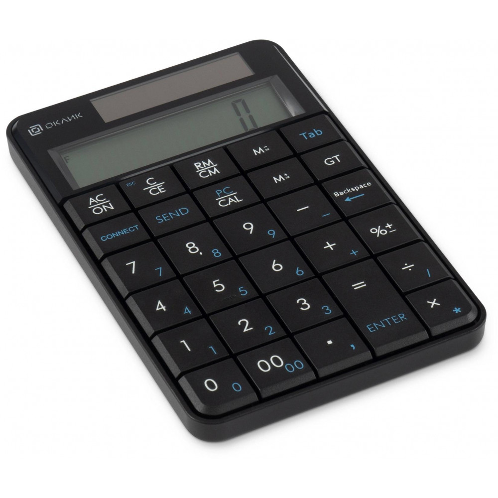 Числовой блок Oklick K604W черный USB беспроводная slim для ноутбука (1979325) Oklick 1979325