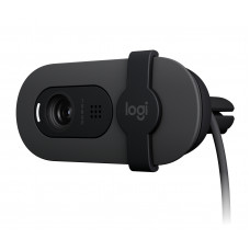 Веб-камера Logitech HD Webcam Brio 100 черный 2Mpix (1920x1080) USB-A с микрофоном (960-001587)