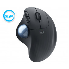 Трекбол беспроводной Logitech ERGO M575 графитовый, 2000 dpi, радиоканал, Bluetooth, USB, кнопки - 5
