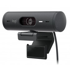 Веб-камера Logitech HD Webcam Brio 500 черный 4Mpix (1920x1080) USB Type-C с микрофоном (960-001424)