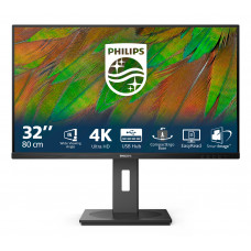 Монитор 31,5" Philips 32B1N3800 3840x2160, WLED, 16:9, VA, 350cd, 3500:1, 50M:1, 4ms, 178/178, HDMI*2, DP, 60Hz, USB Hub, Speakers, Tilt, HAS, Swivel, Pivot, Internal, VESA, Black, 3y
