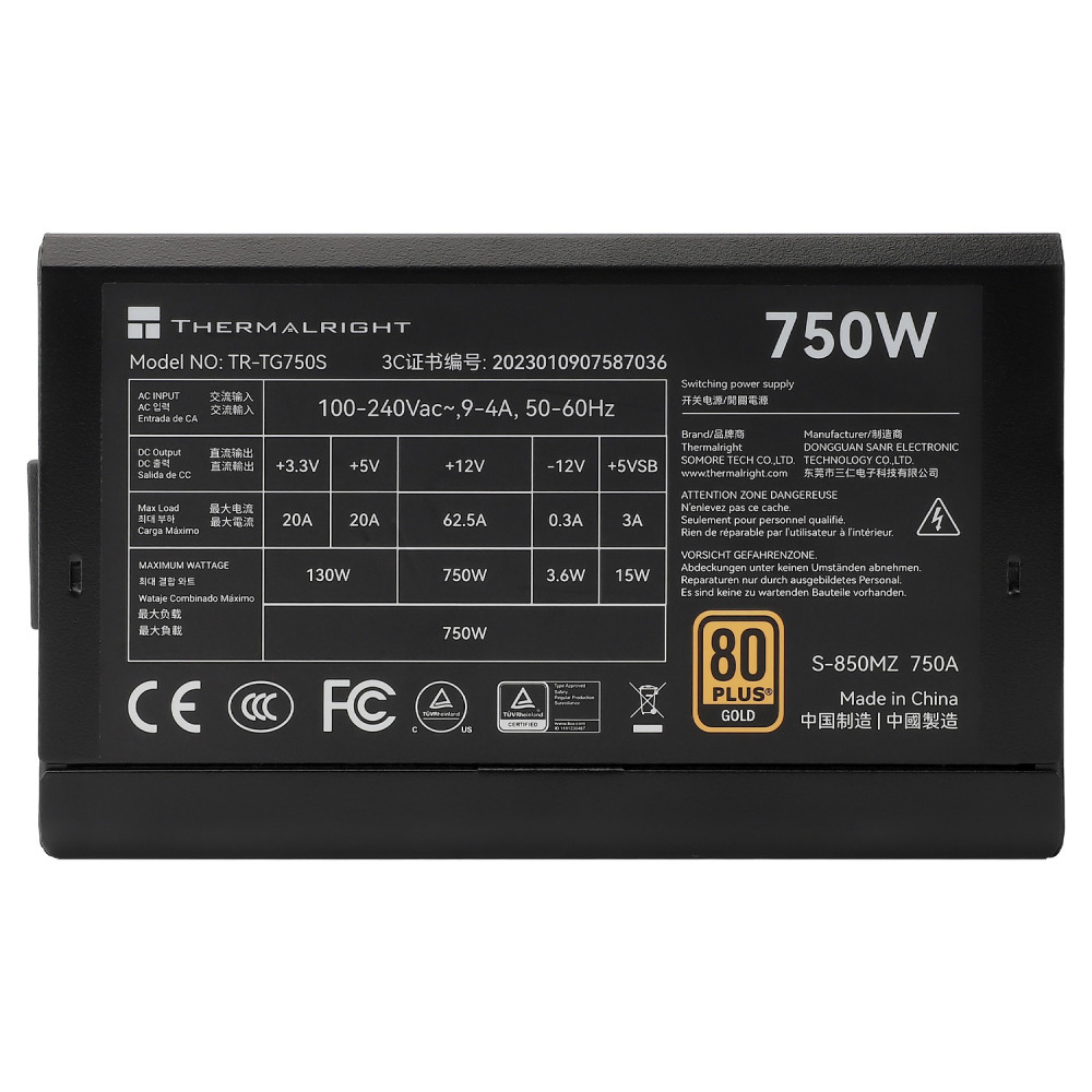 Блок питания ПК Thermalright TR-TG 750S