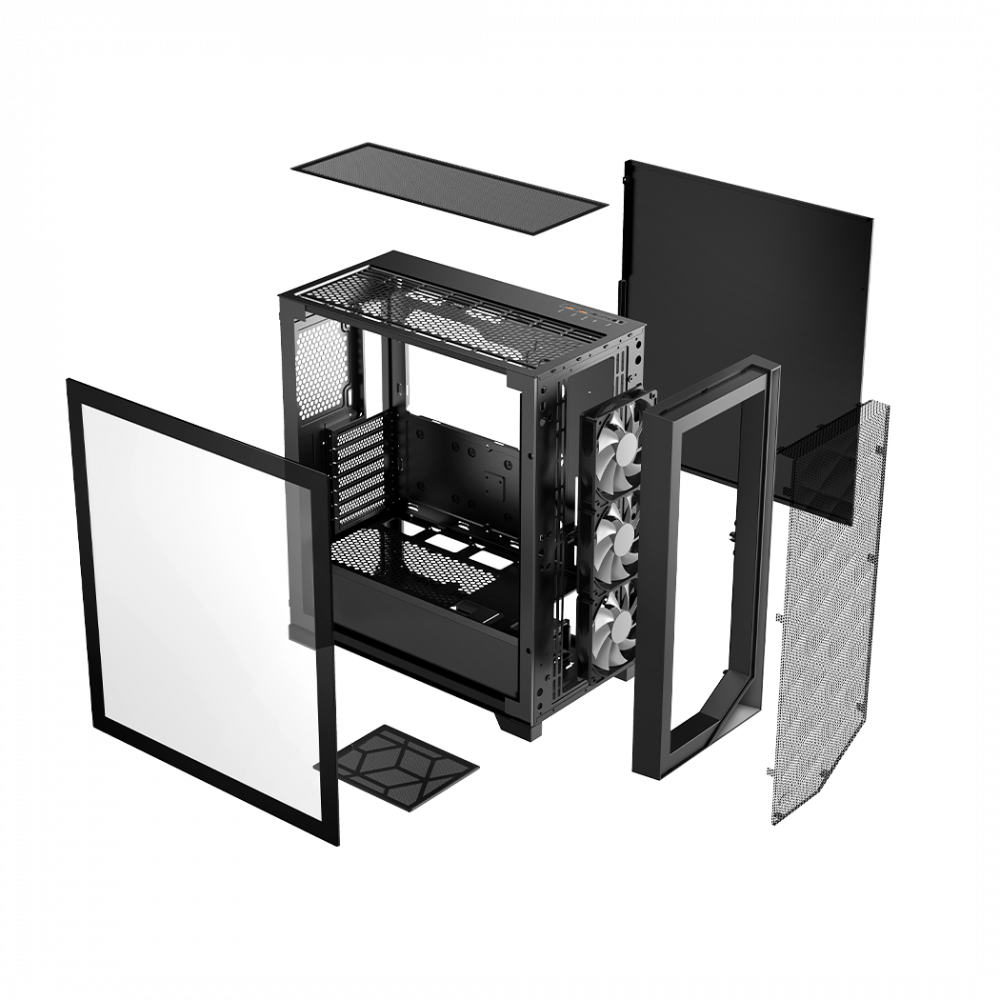 Корпус без блока питания PcCooler C3D510 BK