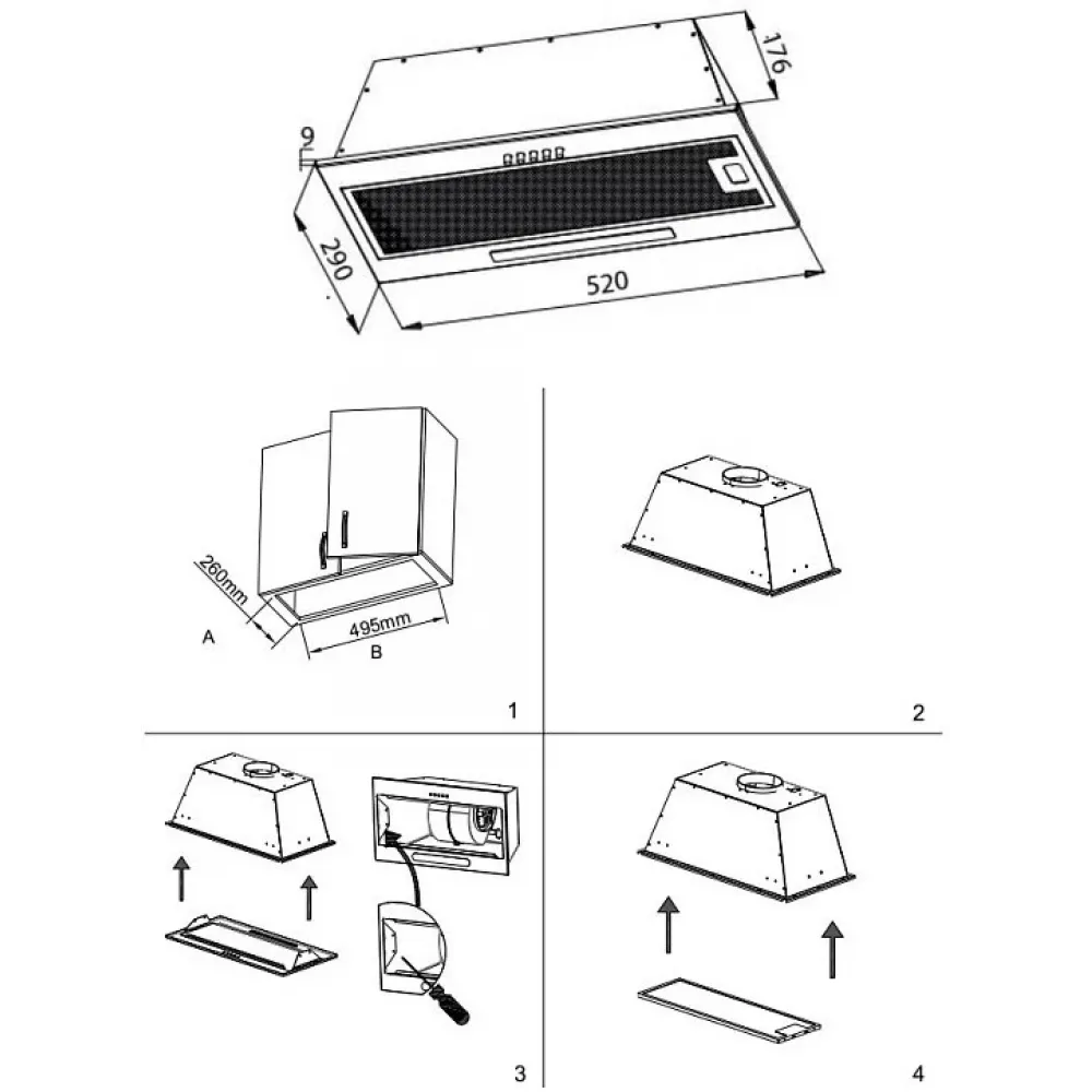 Вытяжка Evelux B