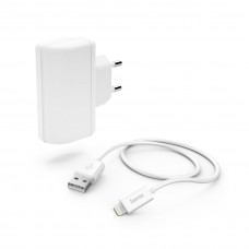 Сетевое зар./устр. Hama H-183265 2.4A для Apple кабель Apple Lightning белый (00183265)