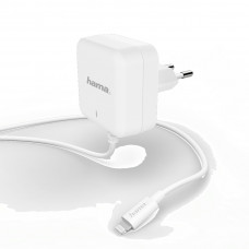 Сетевое зар./устр. Hama H-183318 3A PD для Apple белый (00183318)
