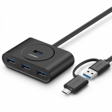 USB-хаб Ugreen CR113-40850 Black (40850)