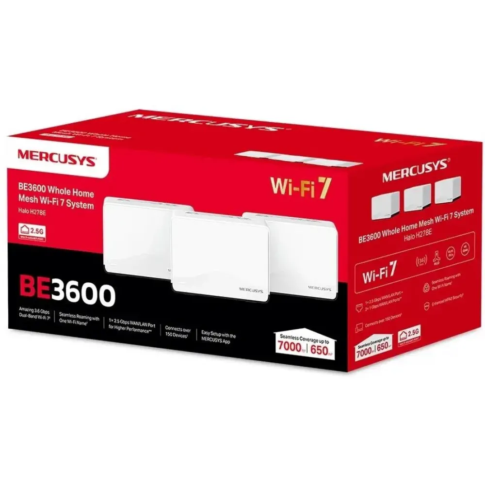 MESH система Mercusys Halo H27BE(3-pack)