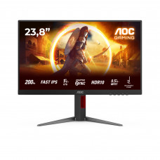 Монитор 23.8" AOC 24G4HA IPS 1920x1080, 200 Гц, 0.5 мс, 16:9, 300 кд/м², 2xHDMI 2.0, DP 1.4, 3.5 Jack, динамики (2x2 Вт), HDR10, G-Sync, черный