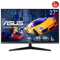 Монитор 27" ASUS VY279HGR IPS 1920x1080, 120 Гц, 1 мс, 16:9, 250 кд/м², HDMI 1.4, VGA, 3.5 Jack, Adaptive-Sync, черный