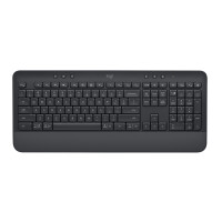 Клавиатура Logitech K650 черный USB беспроводная BT/Radio (подставка для запястий) (920-010954)