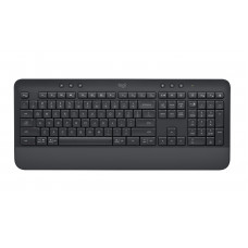 Клавиатура Logitech K650 черный USB беспроводная BT/Radio (подставка для запястий) (920-010954)