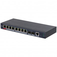 Коммутатор Dahua 10-Port  Cloud Managed Desktop Gigabit Switch with 8-Port PoE 