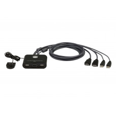 KVM переключатель ATEN 2-Port USB FHD HDMI Cable KVM Switch