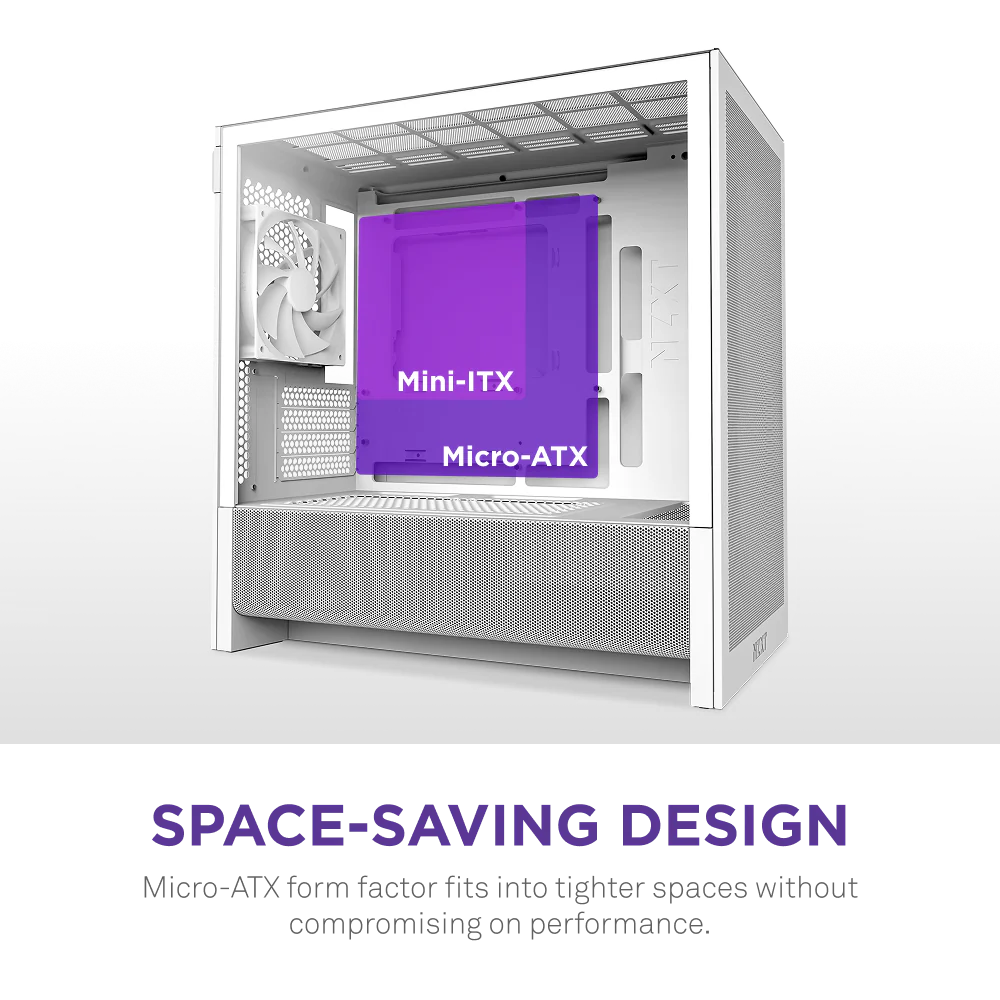 Корпус без блока питания NZXT H3 Flow CC-H31FW-01