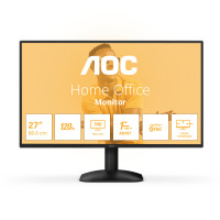 Монитор 27" AOC 27B31H IPS 1920x1080, 120 Гц, 4 мс (1 мс MPRT), 16:9, 300 кд/м², VGA, HDMI 1.4, 3.5 Jack, динамики (2x2 Вт), HDR10, Adaptive-Sync, черный