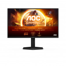 Монитор 24.5" AOC 25G4SXU Fast IPS 1920x1080, 310 Гц, 1 мс, 16:9, 400 кд/м², 2xHDMI 2.0, DP 1.4, 3.5 Jack, USB Hub (4x USB 3.2 Gen1), DisplayHDR 400, G-Sync Compatible, черный