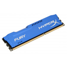 Оперативная память Kingston HyperX Fury Black Series, DDR3, 8Gb (1x8 GB), 1600 MHz, CL10, радиатор, черный
