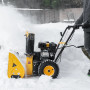 Бензиновая снегоуборочная машина Denzel SB 560, двигатель 212 cc, ручной запуск