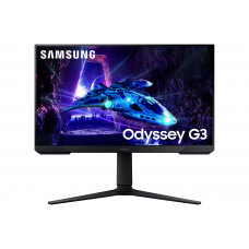 Монитор 24" Samsung Odyssey G3 VA 1920x1080, 180 Гц, 1 мс (MPRT), 16:9, 250 кд/м², HDMI 2.0, DP 1.4, 3.5 Jack, HDR10, FreeSync, черный