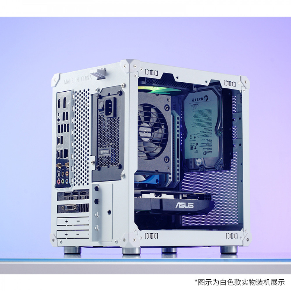 Корпус без блока питания JONSBO C6-ITX White