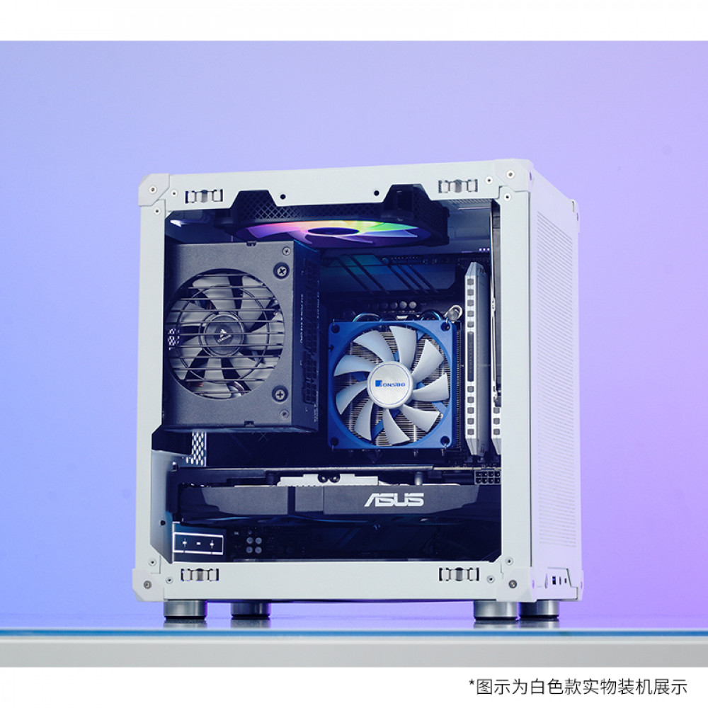 Корпус без блока питания JONSBO C6-ITX White