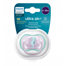 Пустышка ultra air, морской конек, 6-18 мес., 1 шт. Philips Пустышка ultra air, морской конек, 6-18 мес., 1 шт.