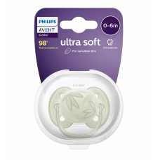 Пустышка ultra soft, листочки, 0-6 мес., 1 шт. Philips Пустышка ultra soft, листочки, 0-6 мес., 1 шт.