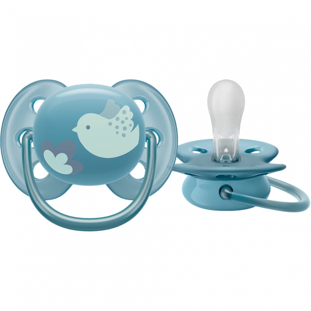 Пустышка ultra soft, птичка, 6-18 мес., 1 шт. Philips AVENT SCF09204