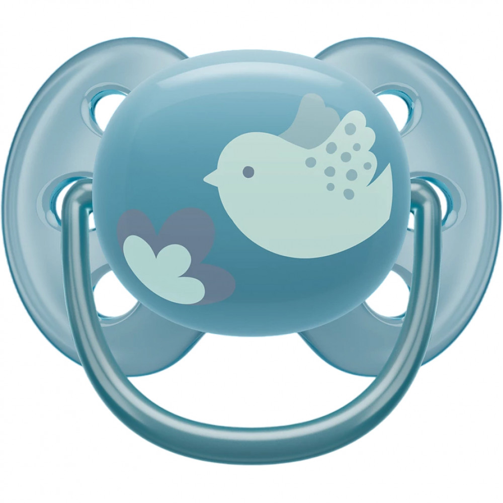 Пустышка ultra soft, птичка, 6-18 мес., 1 шт. Philips AVENT SCF09204
