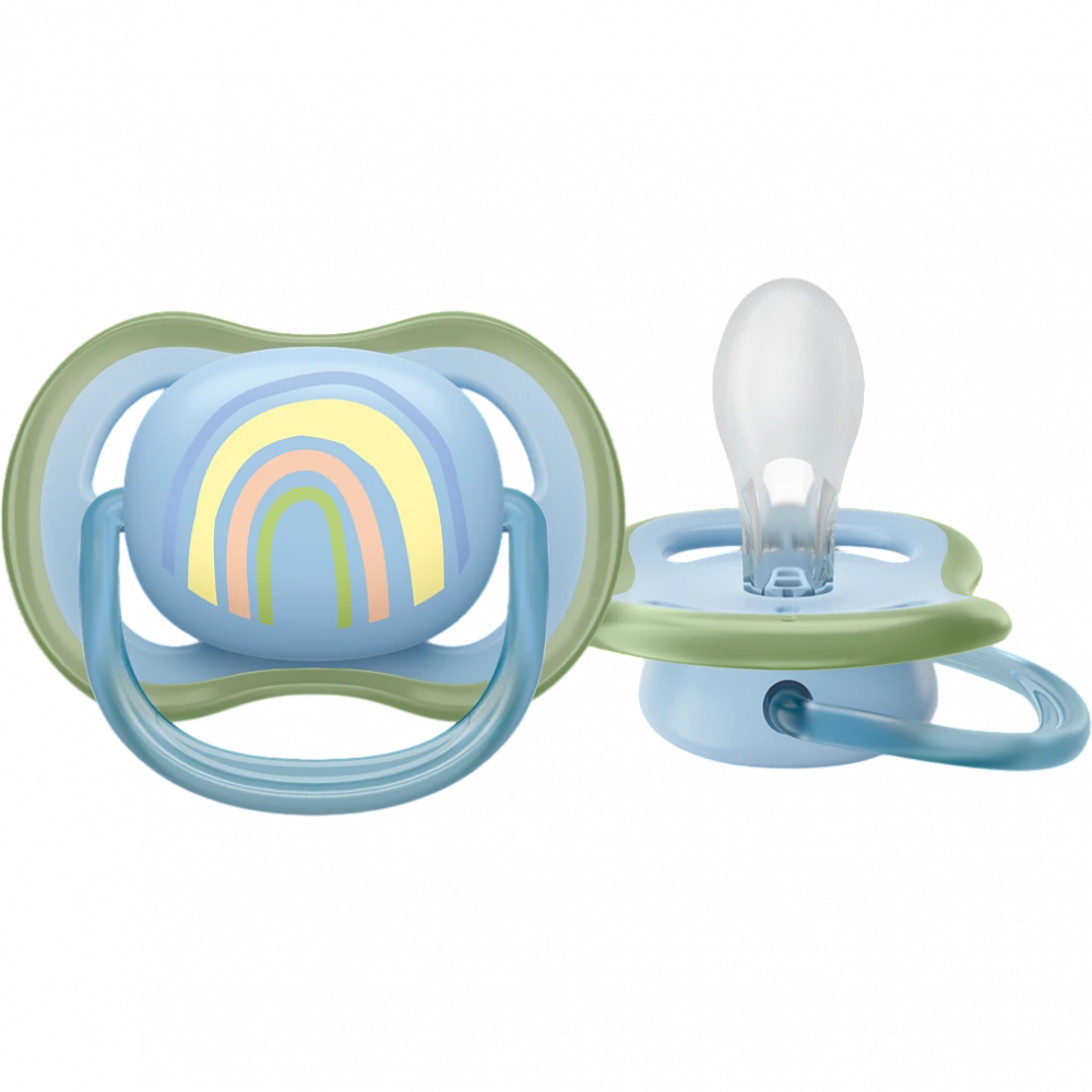 Пустышка ultra air, радуга, 0-6 мес., 1 шт. Philips AVENT SCF08603