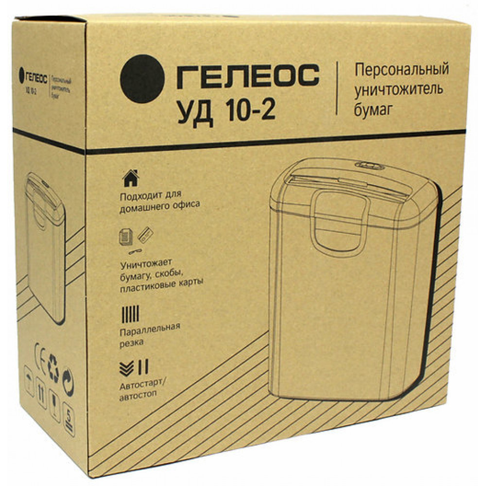 Уничтожитель документов ГЕЛЕОС УД10-2 Гелеос УД10-2